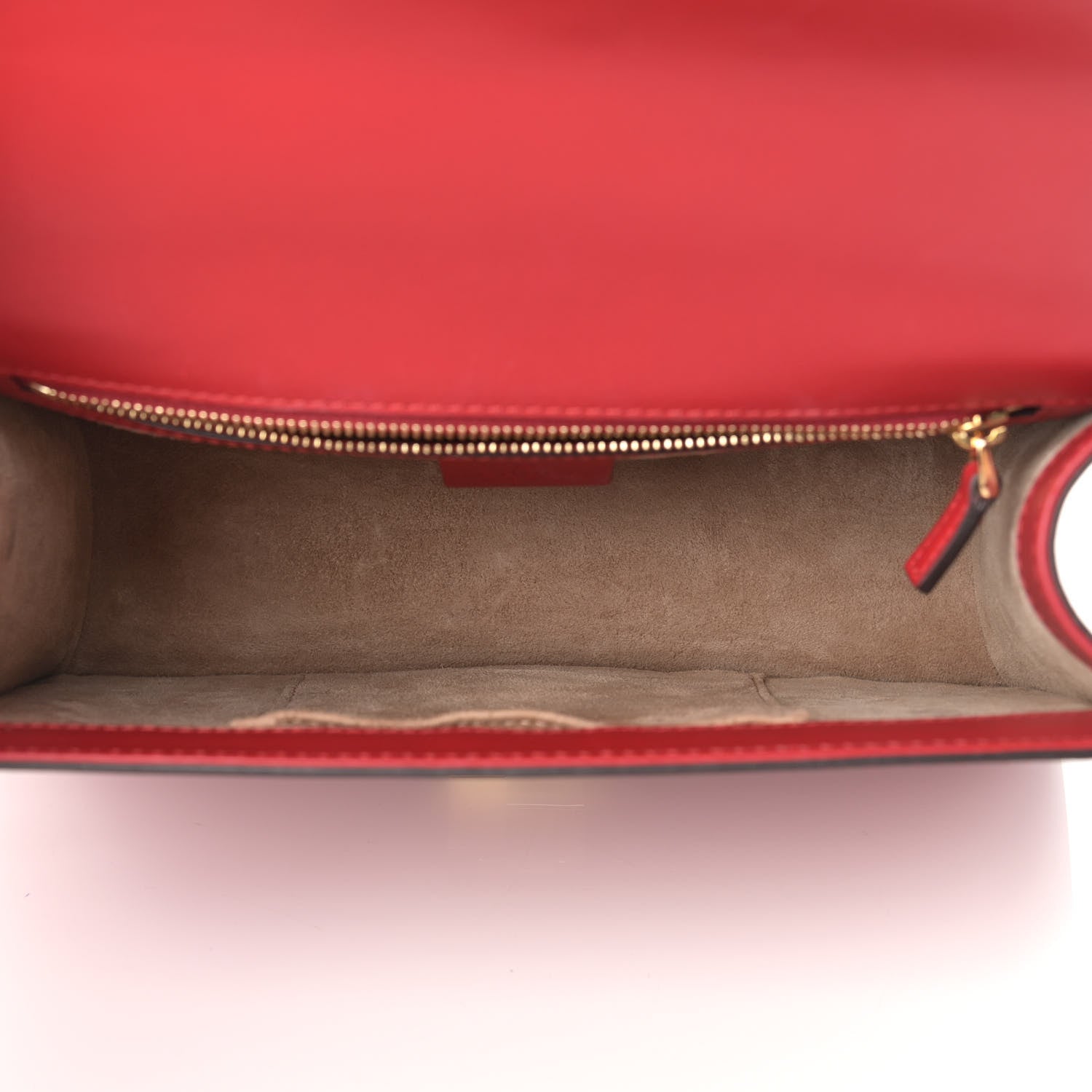 Gucci Calfskin Small Sylvie Shoulder Bag Hibiscus Red 5 of 12
