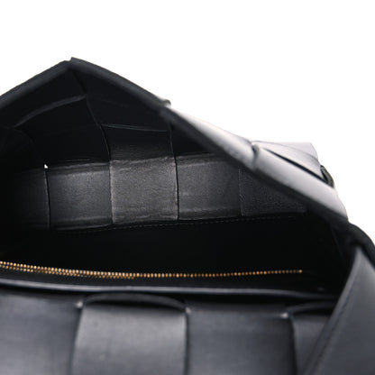 Bottega Veneta Lambskin Maxi Intrecciato Cassette Crossbody Bag Black 5 of 12