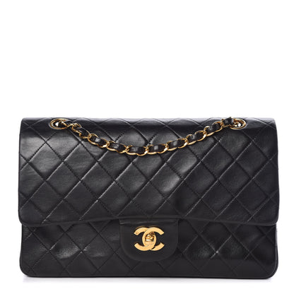 Chanel Lambskin Quilted Medium Double Flap Black 1 of 9