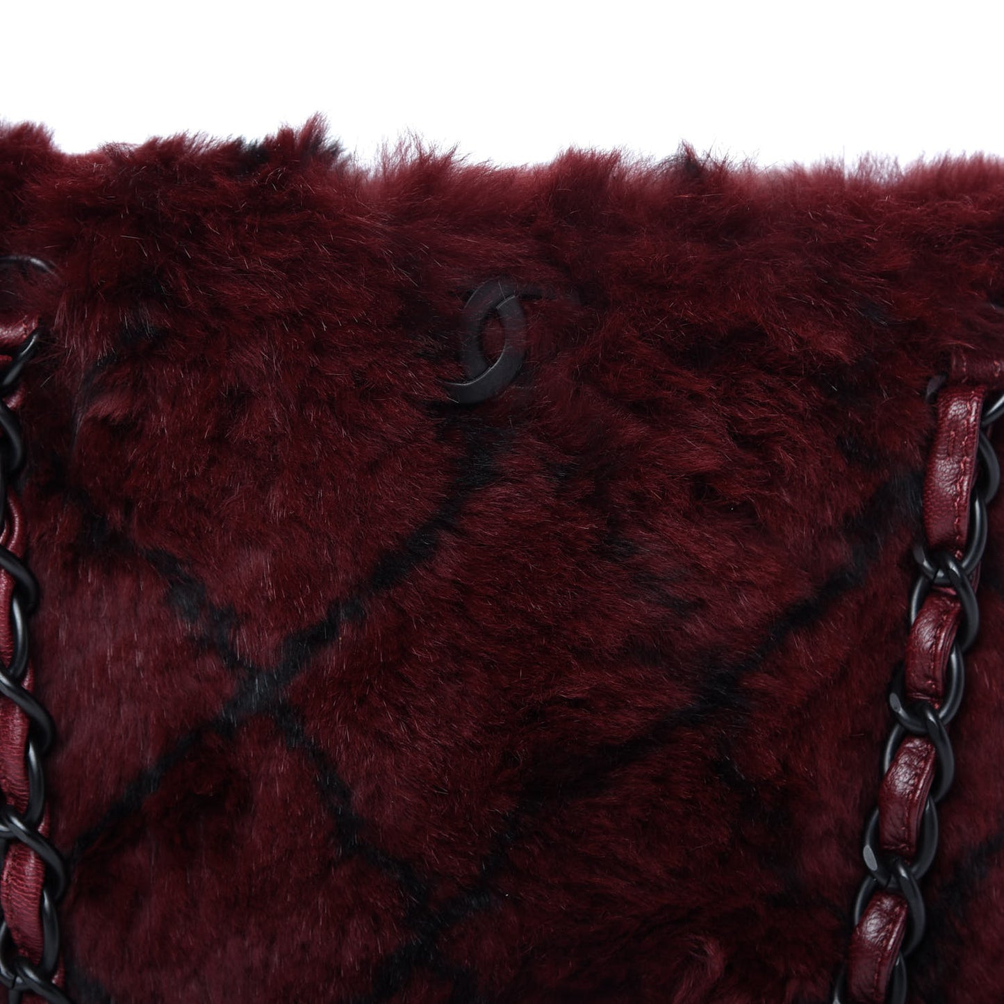 Lapin Fur Quilt Pattern Tote Red