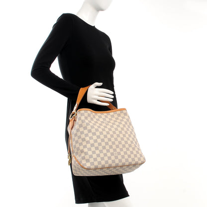 Louis Vuitton Damier Azur Delightful PM Pink 2 of 10