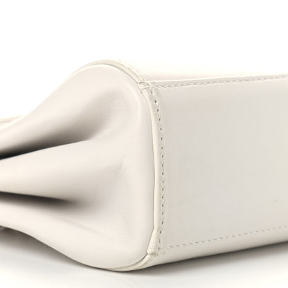 Chanel Lambskin Chocolate Bar Accordion Mademoiselle White 8 of 15