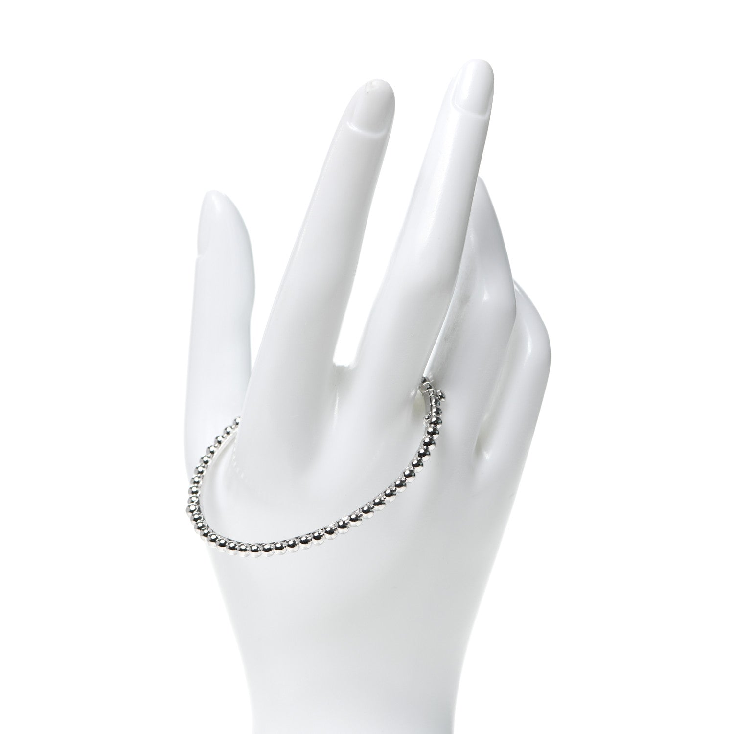 Van Cleef & Arpels 18K White Gold Perlee Pearls of Gold Bracelet M 2 of 4