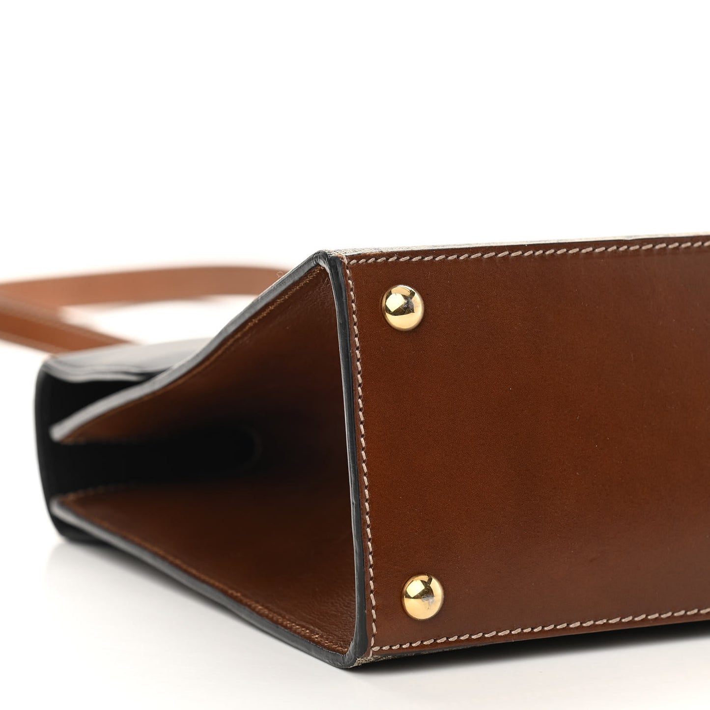 GG Supreme Monogram Calfskin Medium Padlock Top Handle Bag Beige Black Cuir