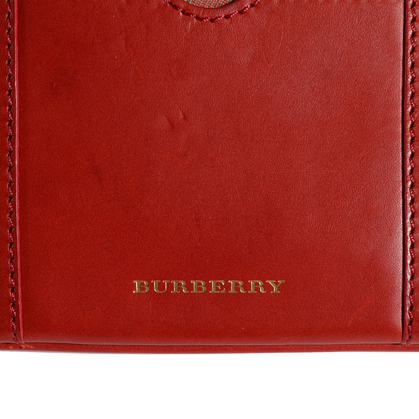 House Check Peyton Crossbody Clutch Bag Military Red