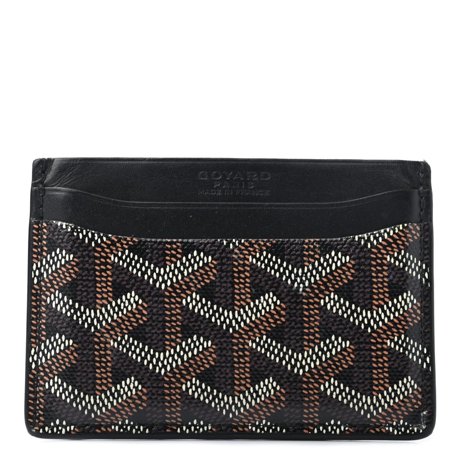 Goyard Goyardine Saint Sulpice Card Holder Black 1 of 6