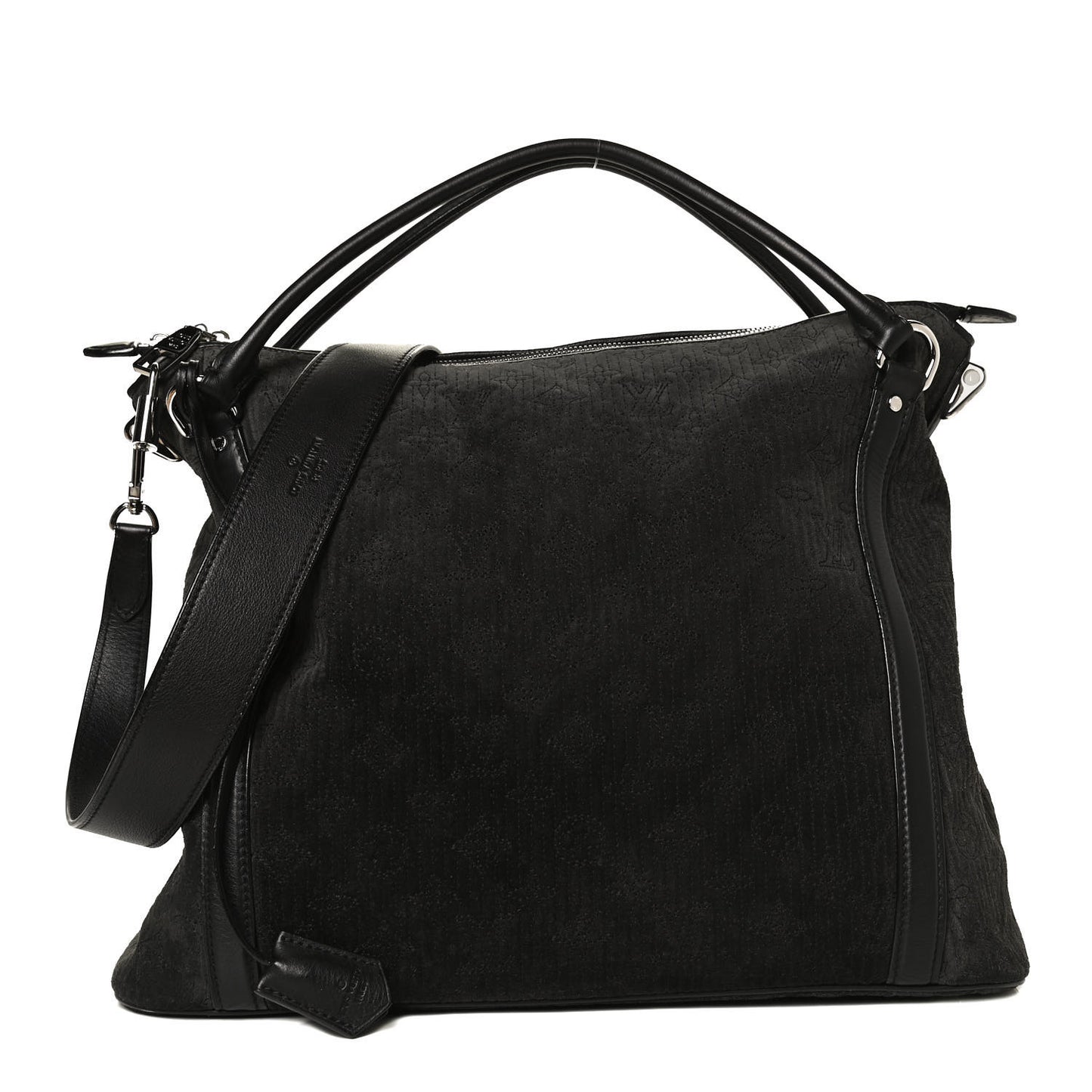 Monogram Suede Antheia IXIA MM Black