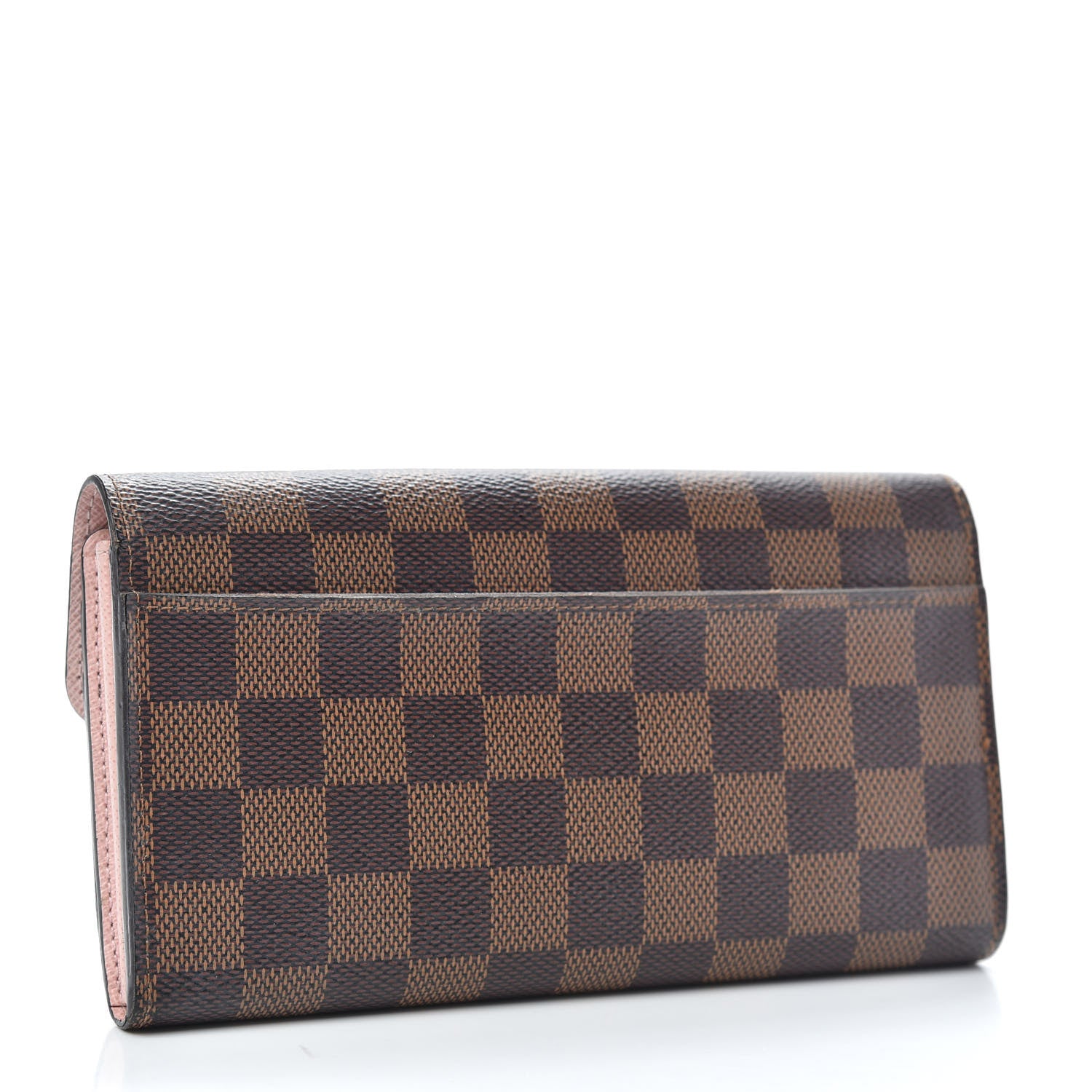 Louis Vuitton Damier Ebene Sarah Wallet NM Rose Ballerine 3 of 9