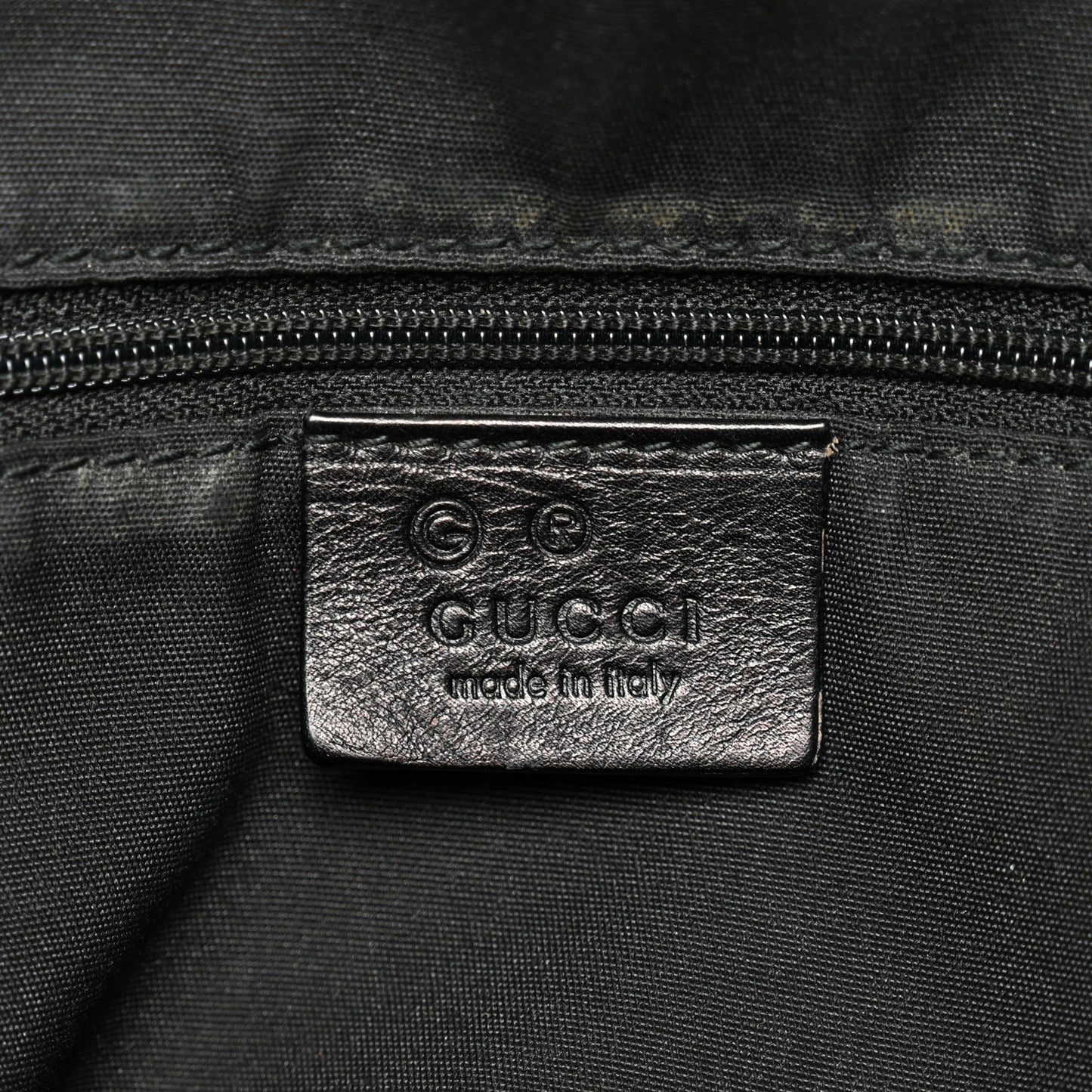 Calfskin Guccissima Full Moon Tote Black
