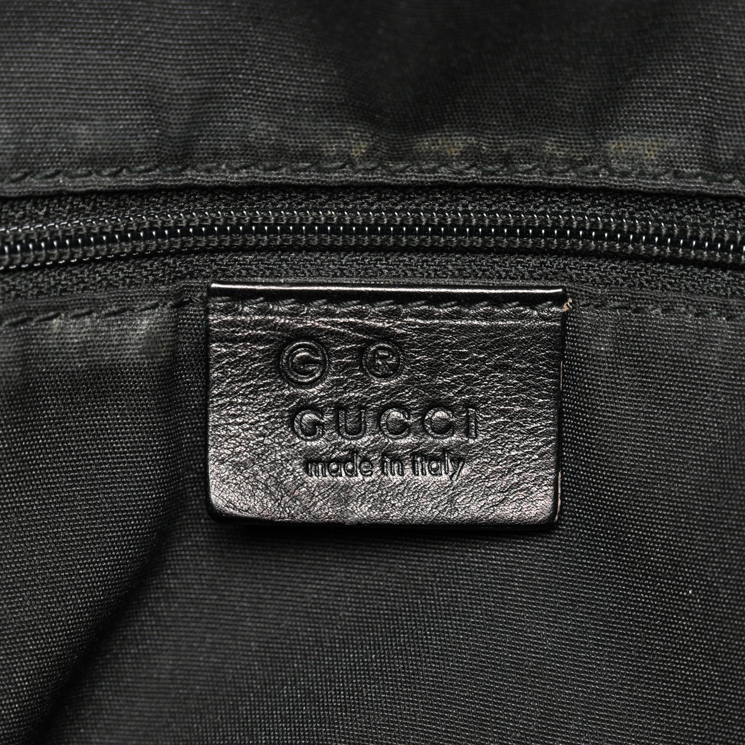Gucci Calfskin Guccissima Full Moon Tote Black 6 of 14