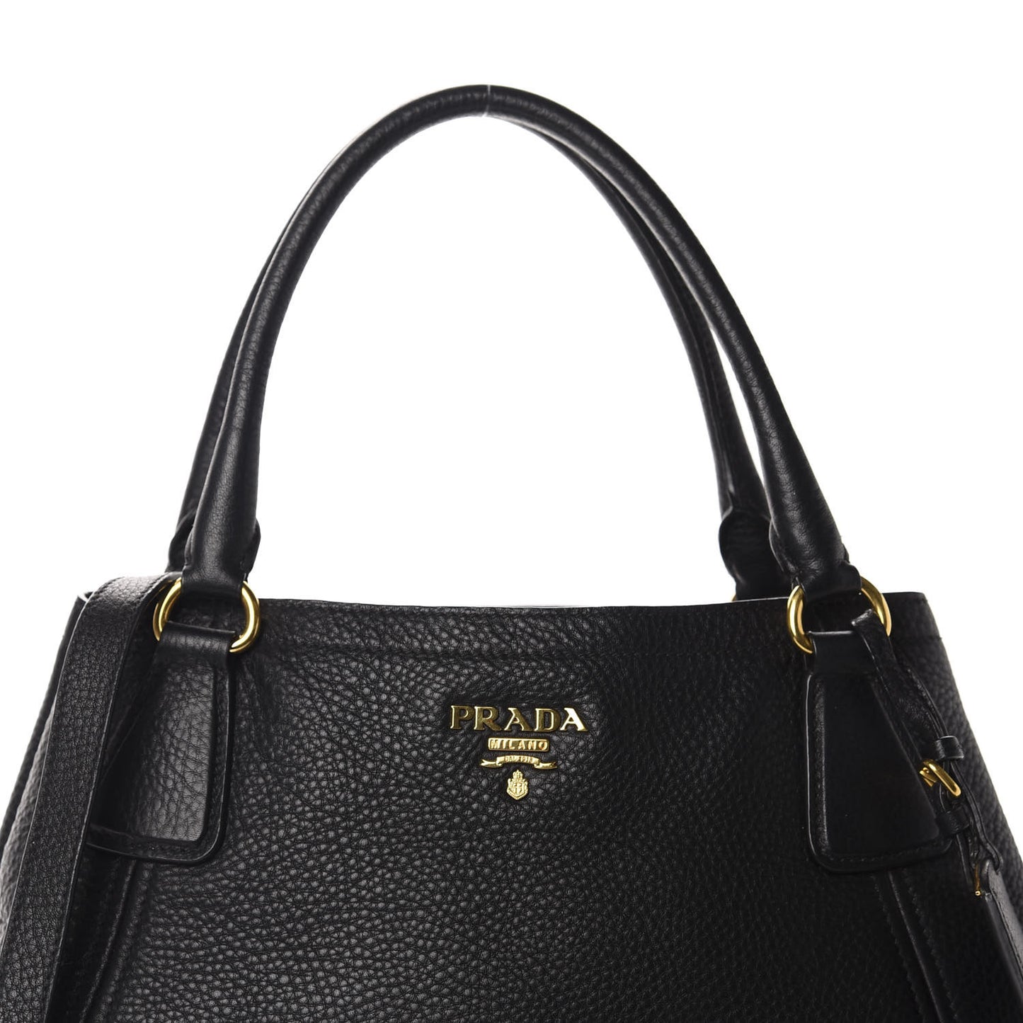 Vitello Daino Tote Black
