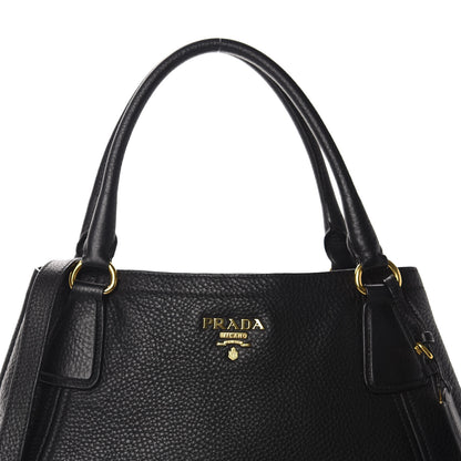 Prada Vitello Daino Tote Black 12 of 12