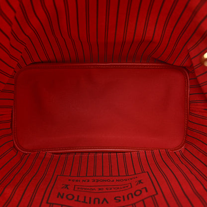 Louis Vuitton Monogram Inside Out Neverfull Bandouliere MM Sari Red 5 of 10