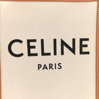 Celine Canvas Calfskin Mini Vertical Cabas Natural Tan 6 of 11