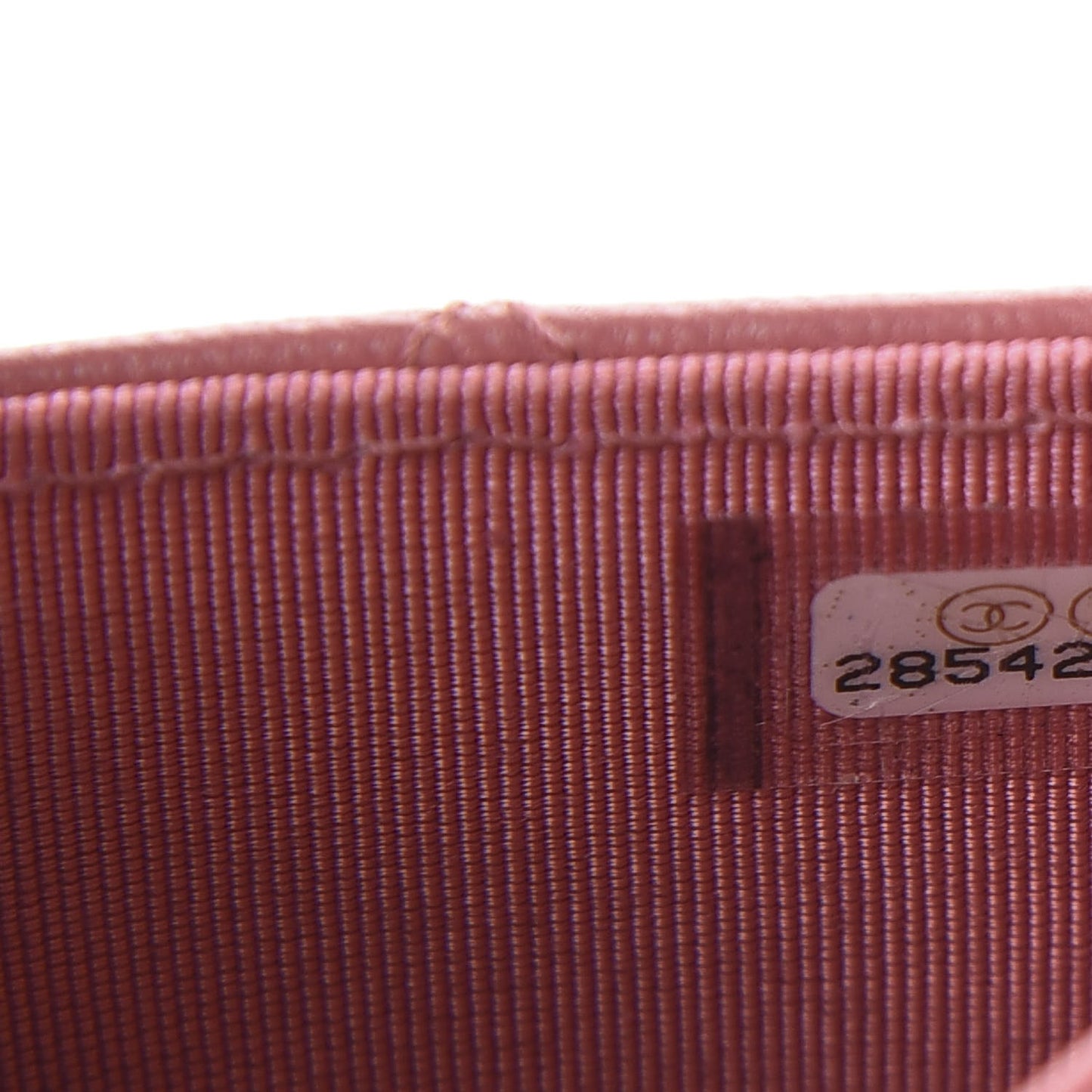 Lambskin Quilted Flap Card Holder Wallet Pink