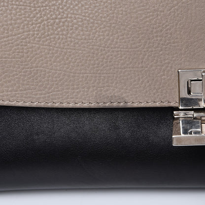 Celine Velluto Calfskin Suede Medium Tri-Color Trapeze Granite 12 of 14