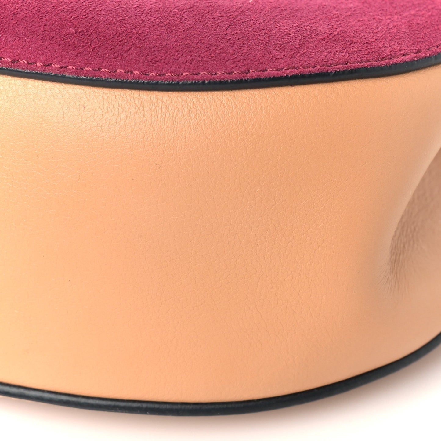 Suede Smooth Calfskin Drew Shoulder Bag Misty Beige