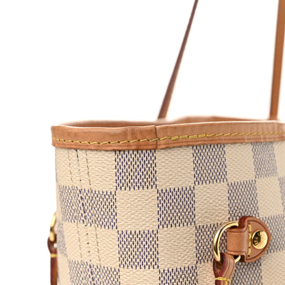 Louis Vuitton Damier Azur Neo Neverfull MM Rose Ballerine 12 of 14