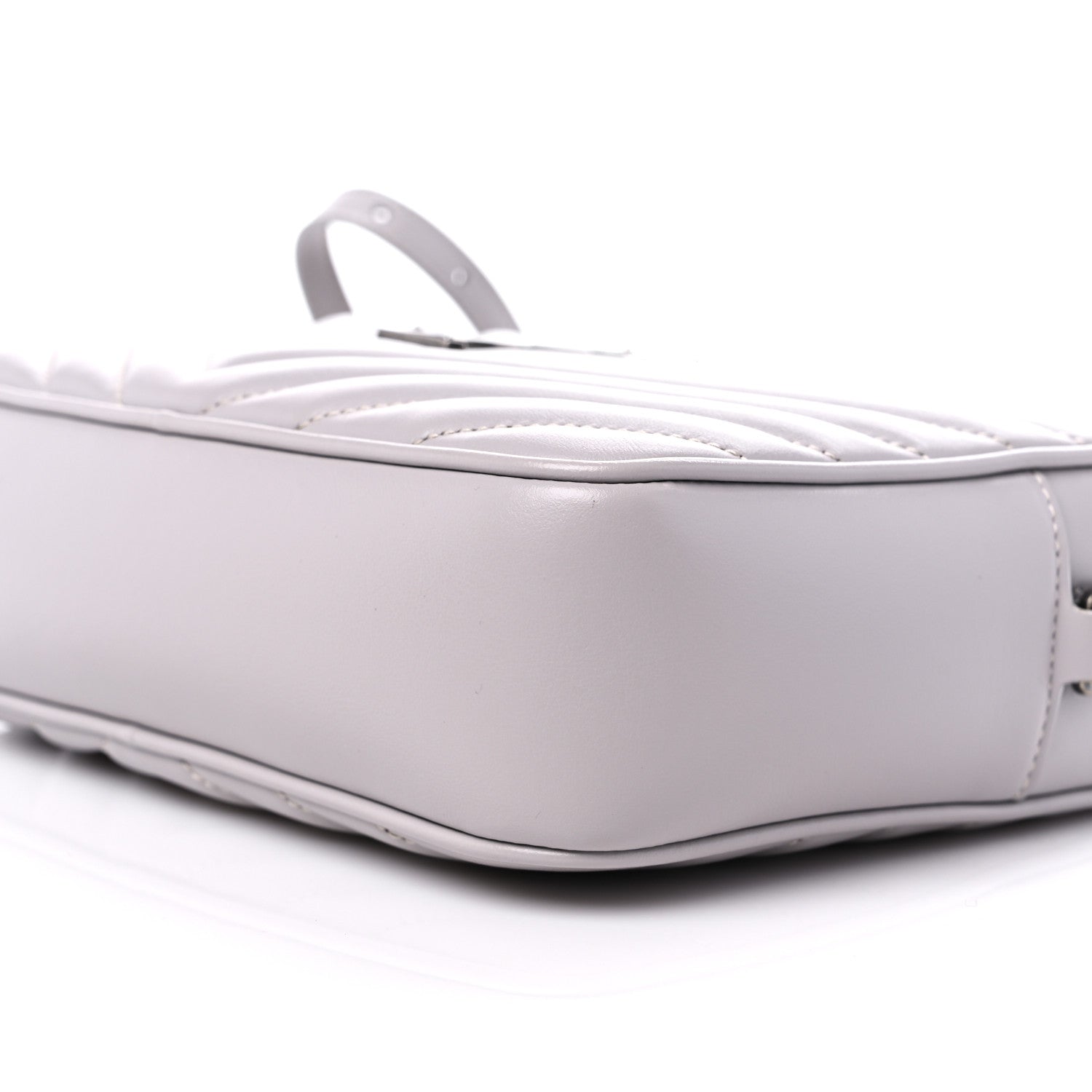 Saint Laurent Calfskin Matelasse Monogram Lou Camera Bag Granite 8 of 8