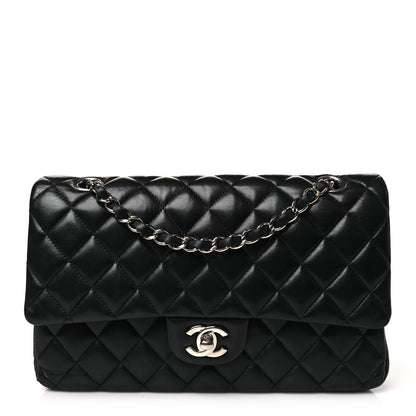 Chanel Lambskin Quilted Medium Double Flap Black 1 of 12