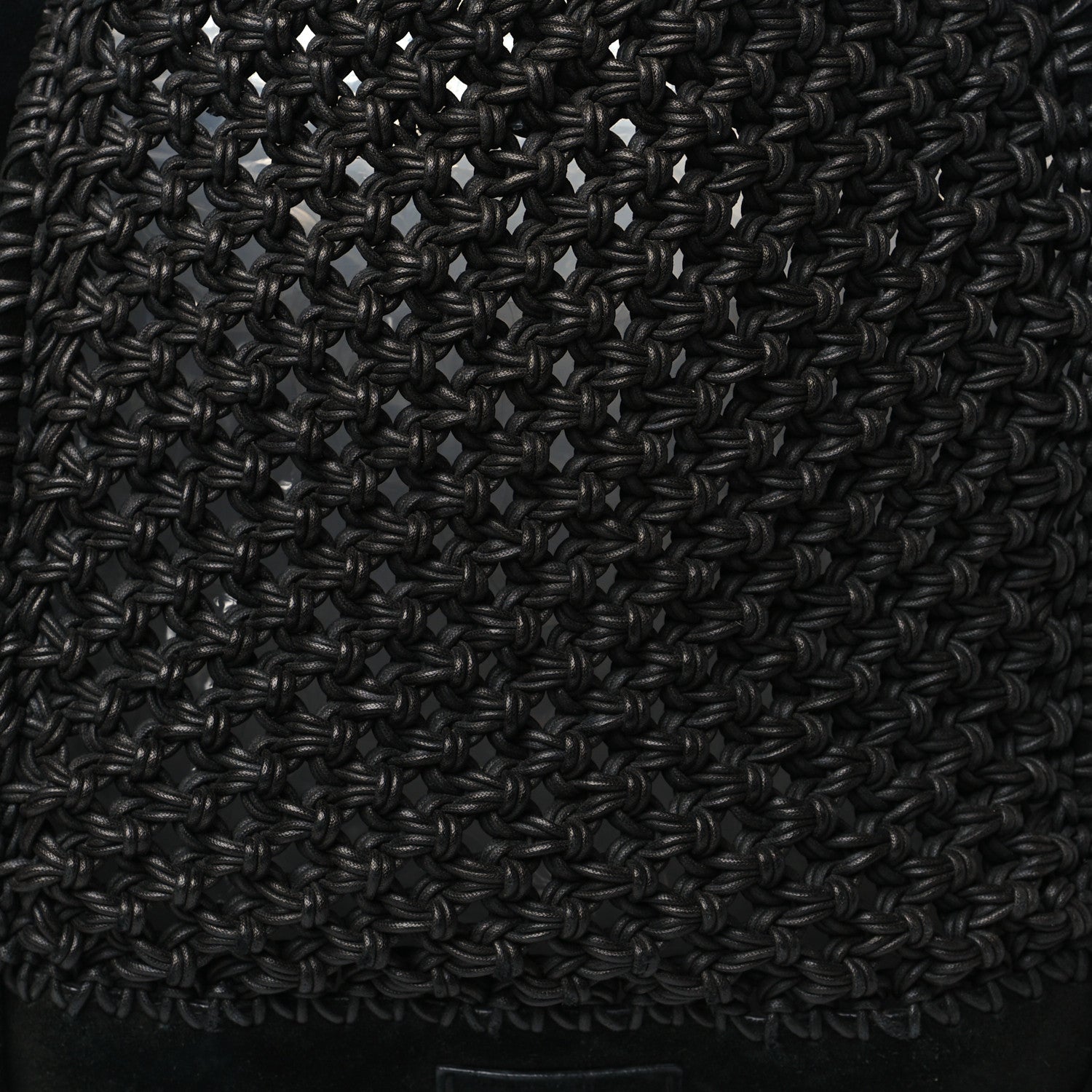 Proenza Schouler Calfskin Suede Large Macrame Tote Black 7 of 10