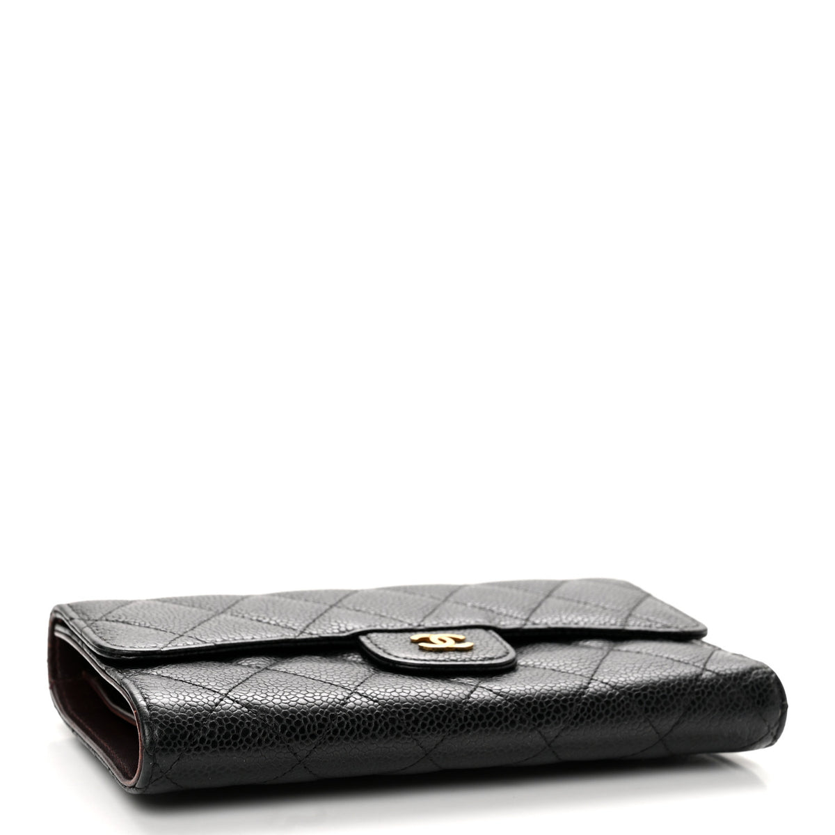 Chanel Caviar Quilted Long Flap Wallet Black 4 of 11