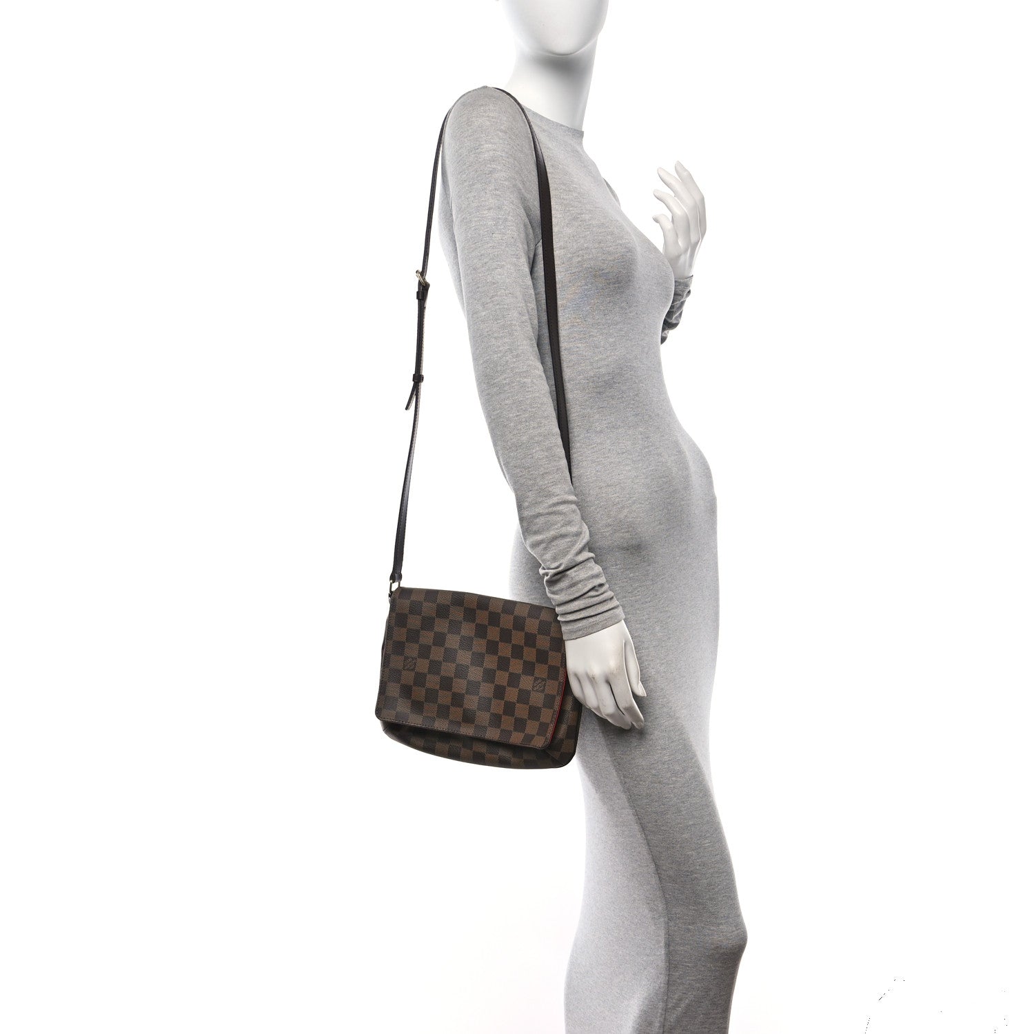 Louis Vuitton Damier Ebene Musette Tango Long Strap 2 of 10