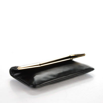 Saint Laurent Smooth Calfskin Courtney Fold-Over Clutch Black 4 of 7