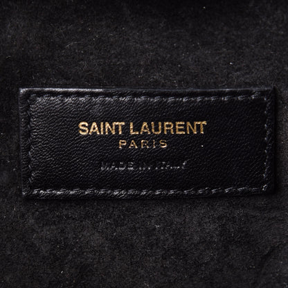 Saint Laurent Patent Small Monogram Love Shoulder Bag Black 5 of 9