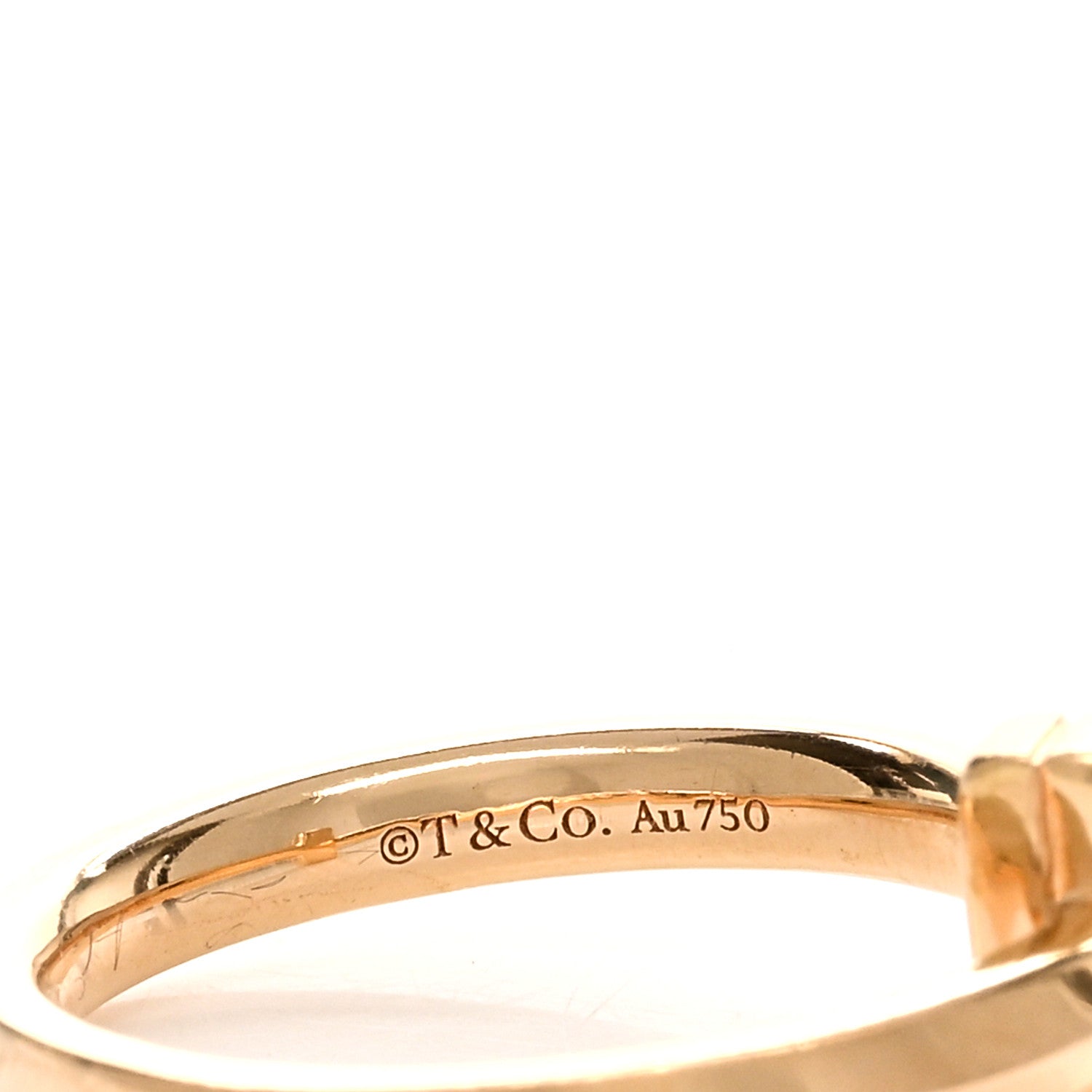 Tiffany 18K Rose Gold Diamond 2.5mm T T1 Ring 52 6 5 of 5