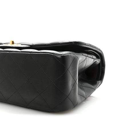 Chanel Lambskin Quilted Jumbo Double Flap  Black 10 of 10