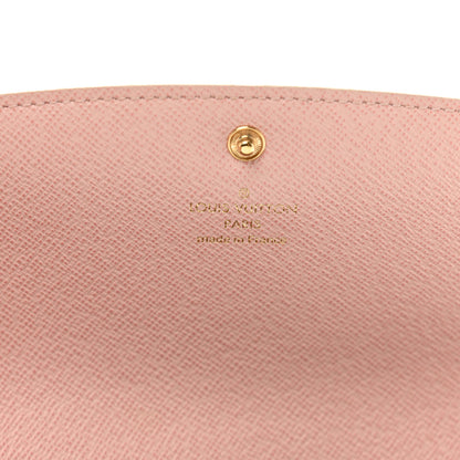 Louis Vuitton Damier Azur Emilie Wallet Rose Ballerine 6 of 8
