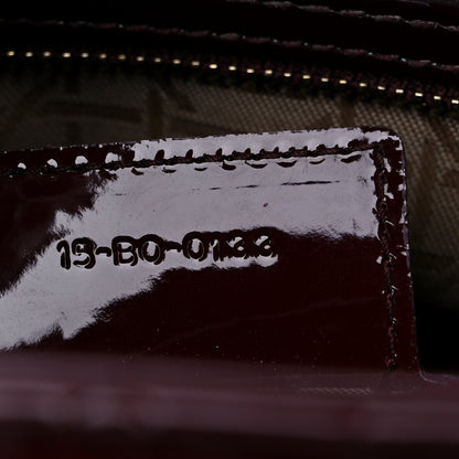 Christian Dior Patent Cannage Large Lady Dior Burgundy 6 of 12