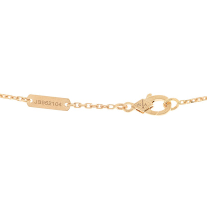 Van Cleef & Arpels 18K Yellow Gold Guilloche Vintage Alhambra Pendant Necklace 5 of 7