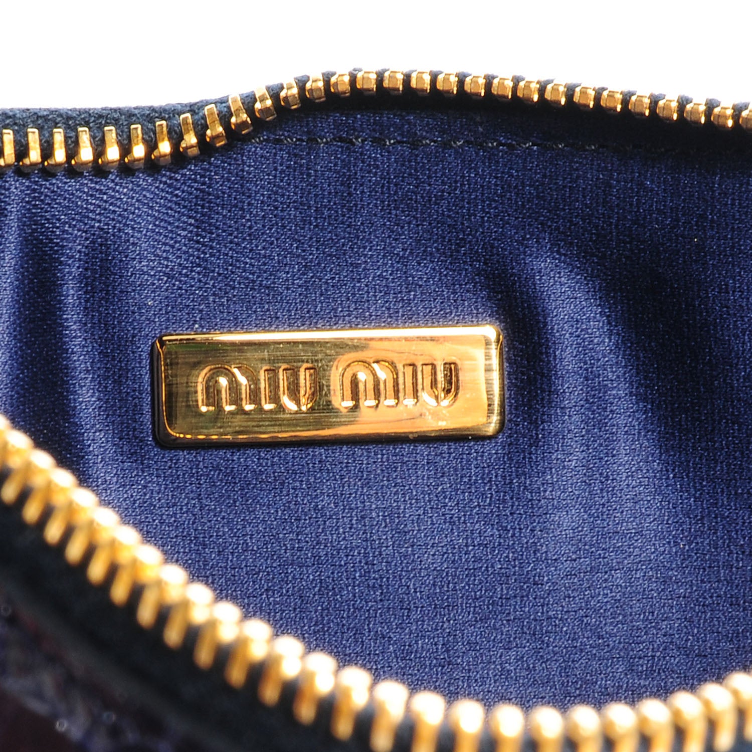 Miu Miu Saint Cocco Lux Clutch Bleuette 7 of 8