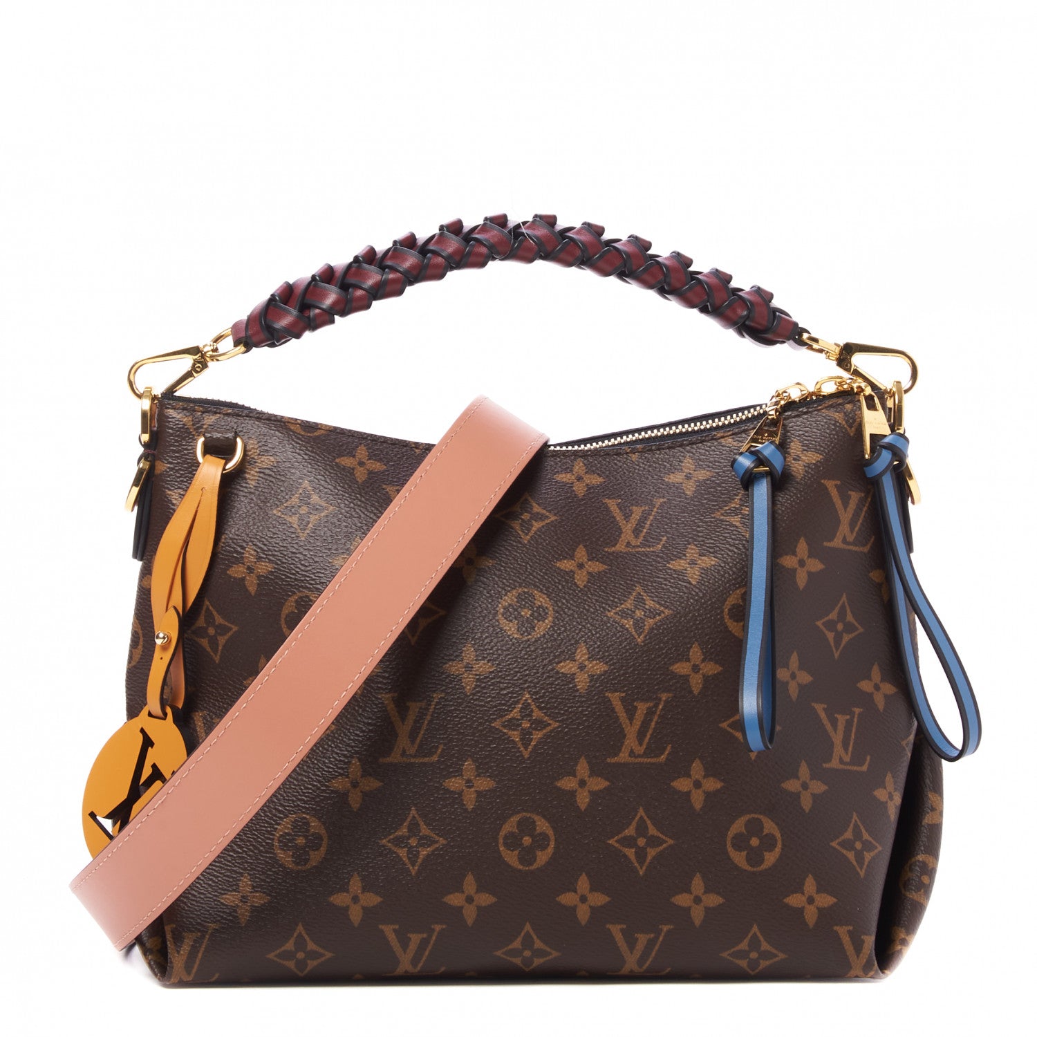 Louis Vuitton Monogram Beaubourg Hobo Mini Bordeaux Red Peach Safran Blue Jean Blue 1 of 9