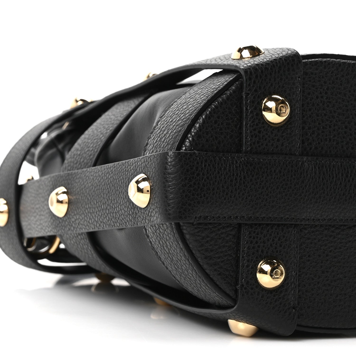 Salvatore Ferragamo Calfskin Cage Bag Black 7 of 8