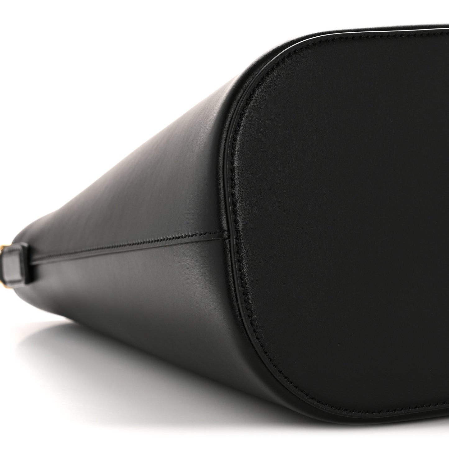 Smooth Calfskin Triomphe Medium Louise Bag Black