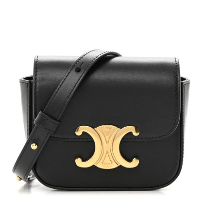 Celine Shiny Calfskin Mini Triomphe Black 1 of 16