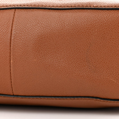 Burberry Grainy Calfskin Small Elmstone Hobo Tan 12 of 13