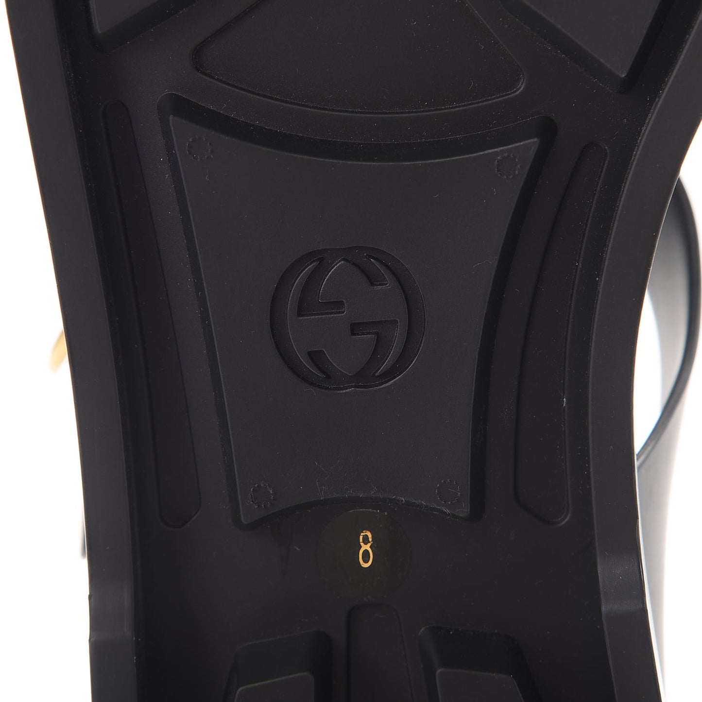 Rubber Mens Buckle Strap Sandals 8 Black