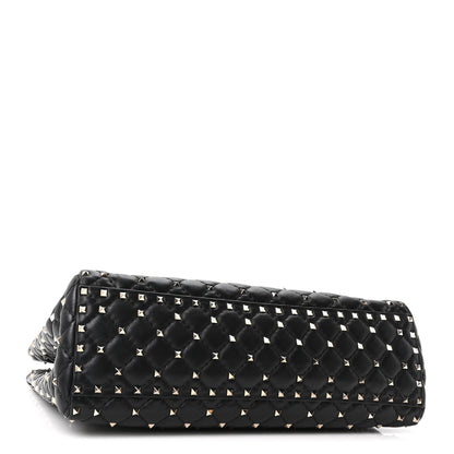 Valentino Garavani Nappa Rockstud Spike Shoulder Tote Black 4 of 9