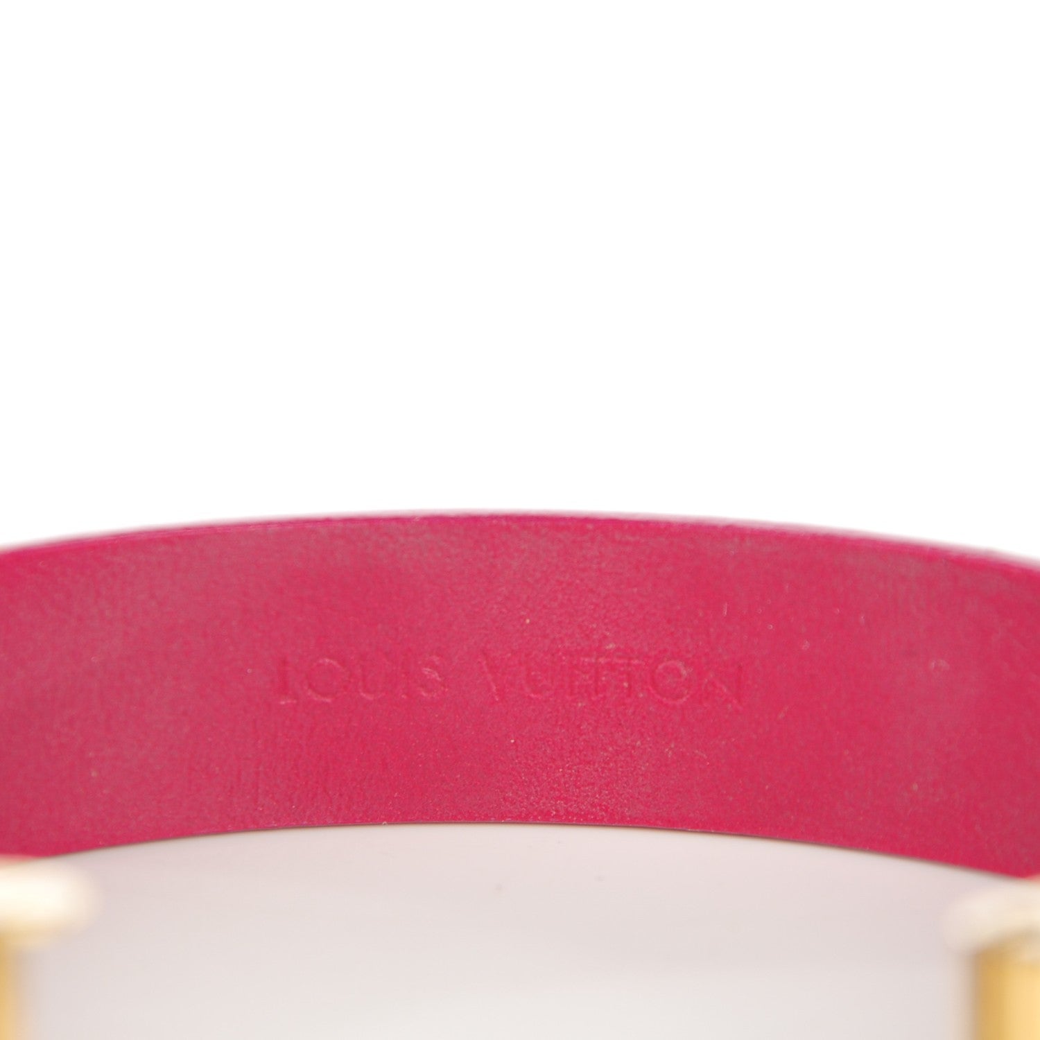Louis Vuitton Patent Calfskin Embossed Spirit Bracelet 17 Rose Indien 7 of 9