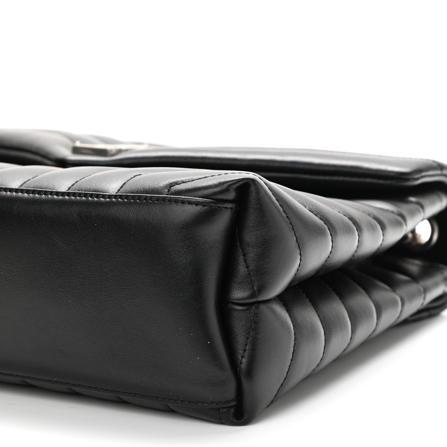 Saint Laurent Calfskin Y Quilted Monogram Medium Loulou Chain Satchel Black 11 of 12