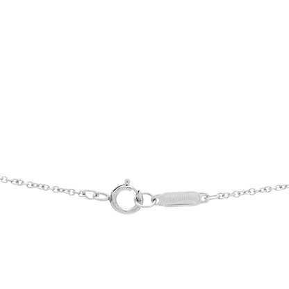 Tiffany Platinum Diamond Metro Heart Pendant Necklace 4 of 4