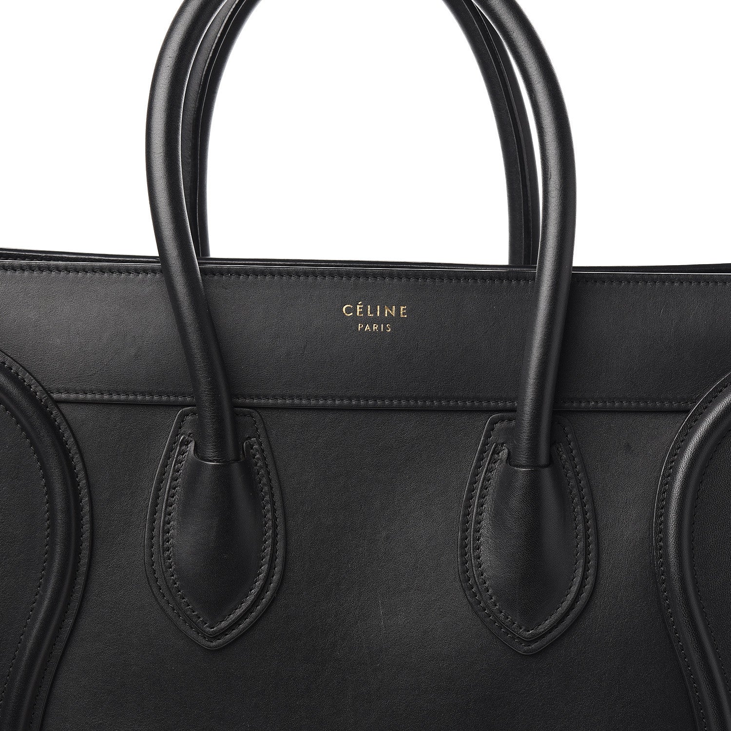 Celine Smooth Calfskin Mini Luggage Black 8 of 8