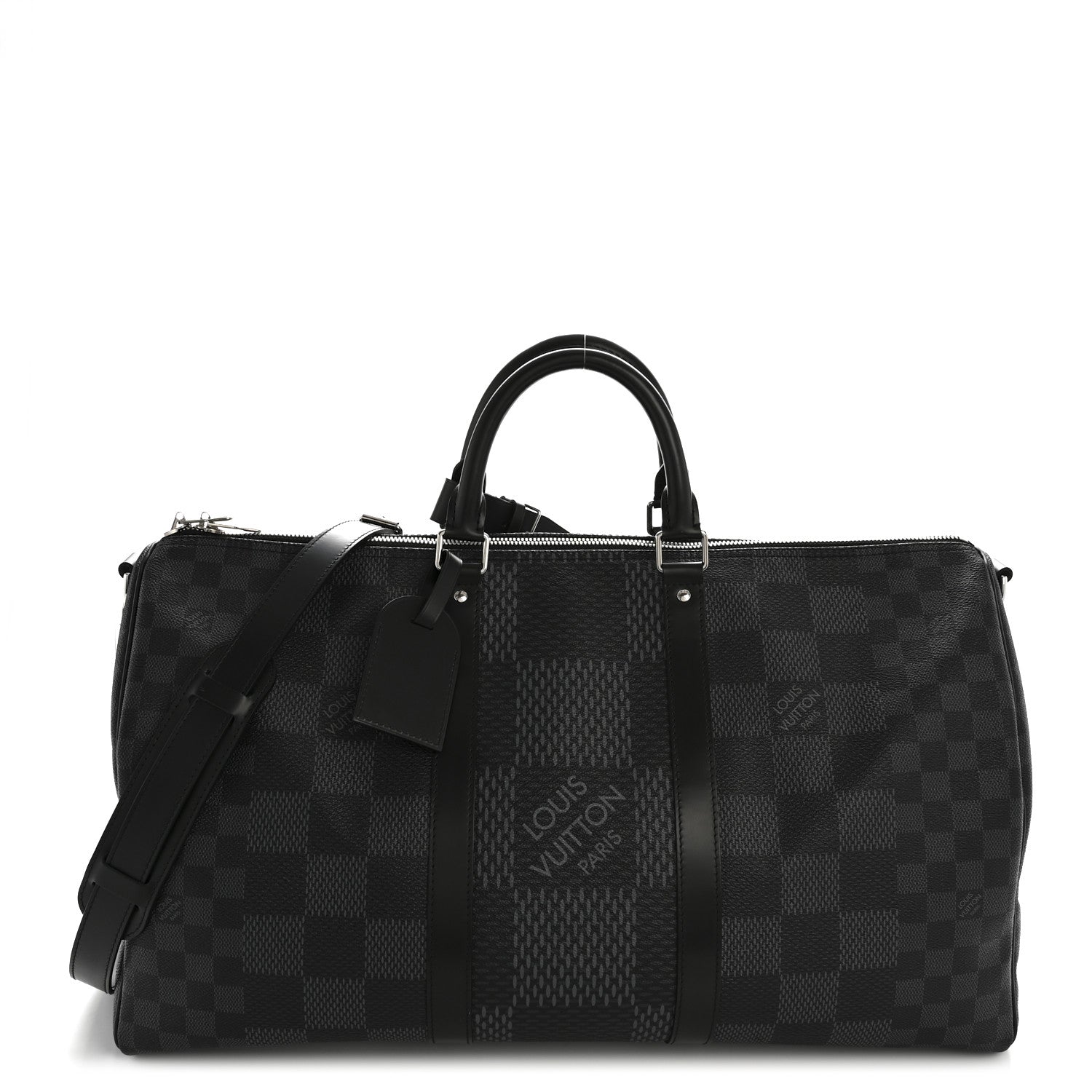 Louis Vuitton Damier Graphite 3D Keepall Bandouliere 50 1 of 12