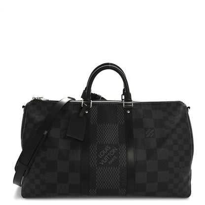 Louis Vuitton Damier Graphite 3D Keepall Bandouliere 50 1 of 12