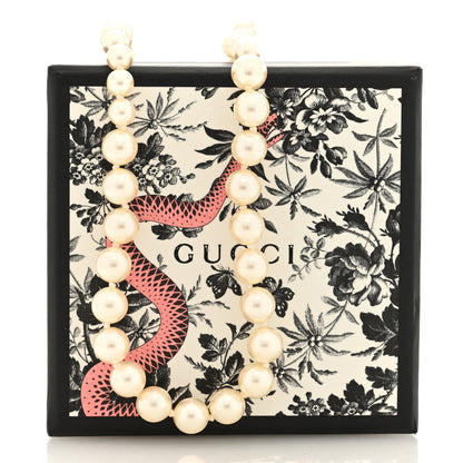 Gucci Pearl Interlocking GG Graduated Long Necklace 5 of 5