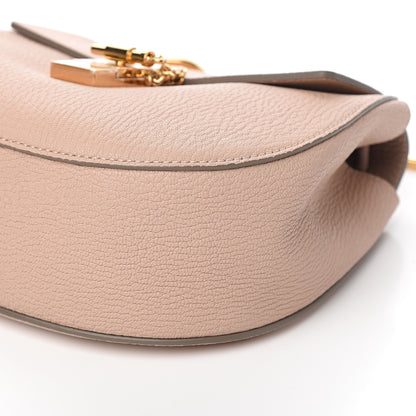 Chloe Grained Lambskin Drew Shoulder Bag Cement Pink 8 of 9
